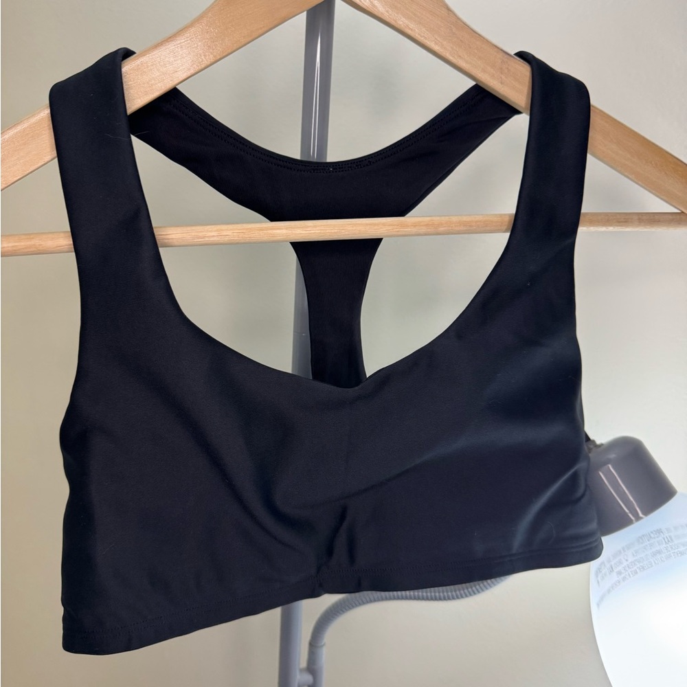 ALO Yoga Black Racerback Sports Bra - Picture 3 of 11